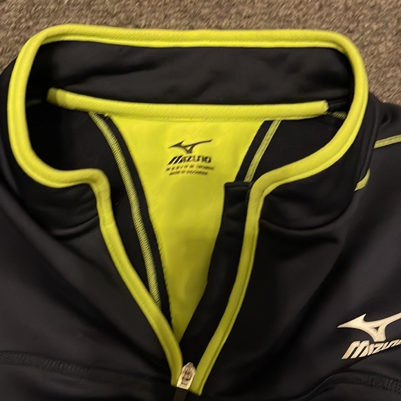 Mizuno Women’s Quarter Zip Sweatshirt medium Blue and Green - Picture 3 of 8